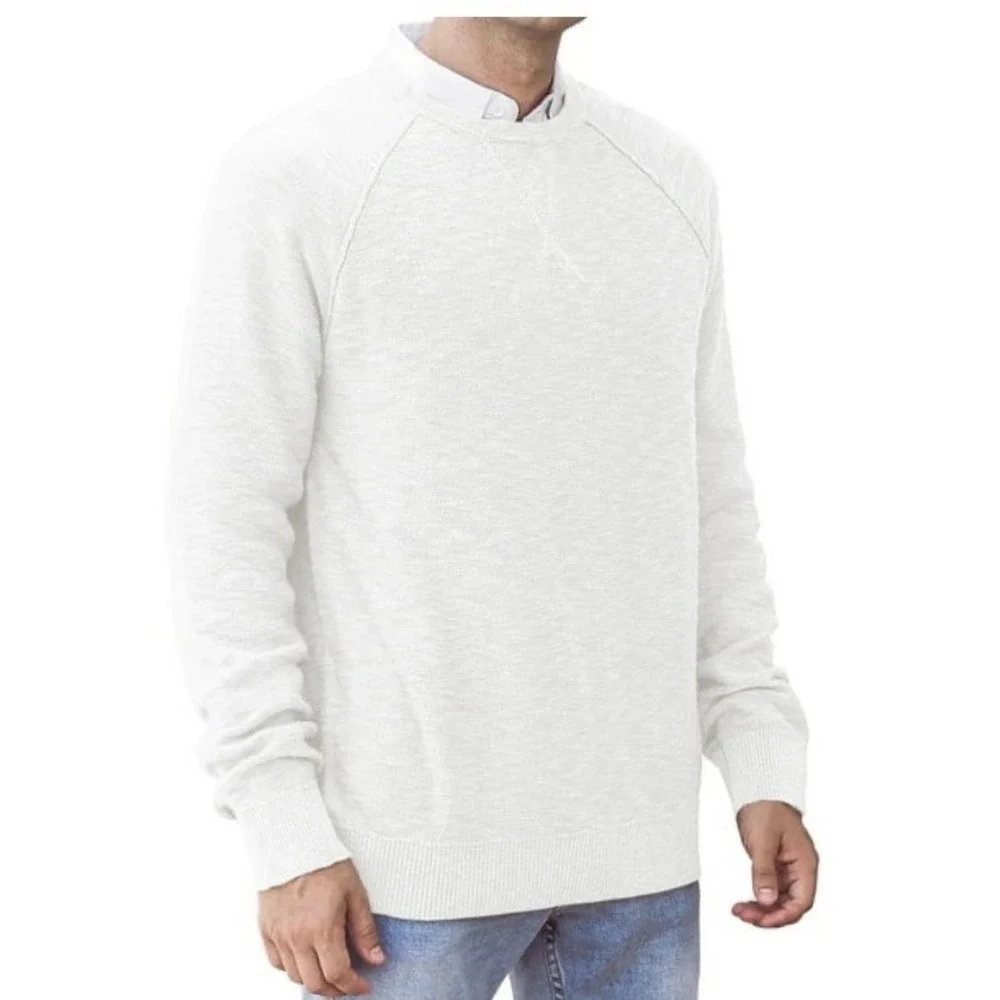 Men's  Iceland Crewneck Pullover Soft Knit Sweater NWT 2x White